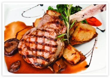 Grilled Veal Chops with Balsamic Sauce